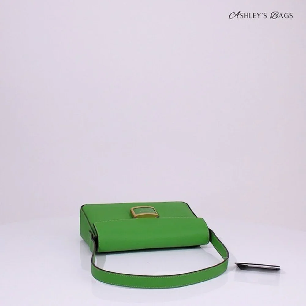 Kate Spade New York Katy Textured Leather Medium Shoulder Bag In Green